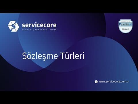 Sözleşme Türleri